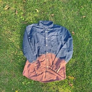 Bleach Dyed Button Down
